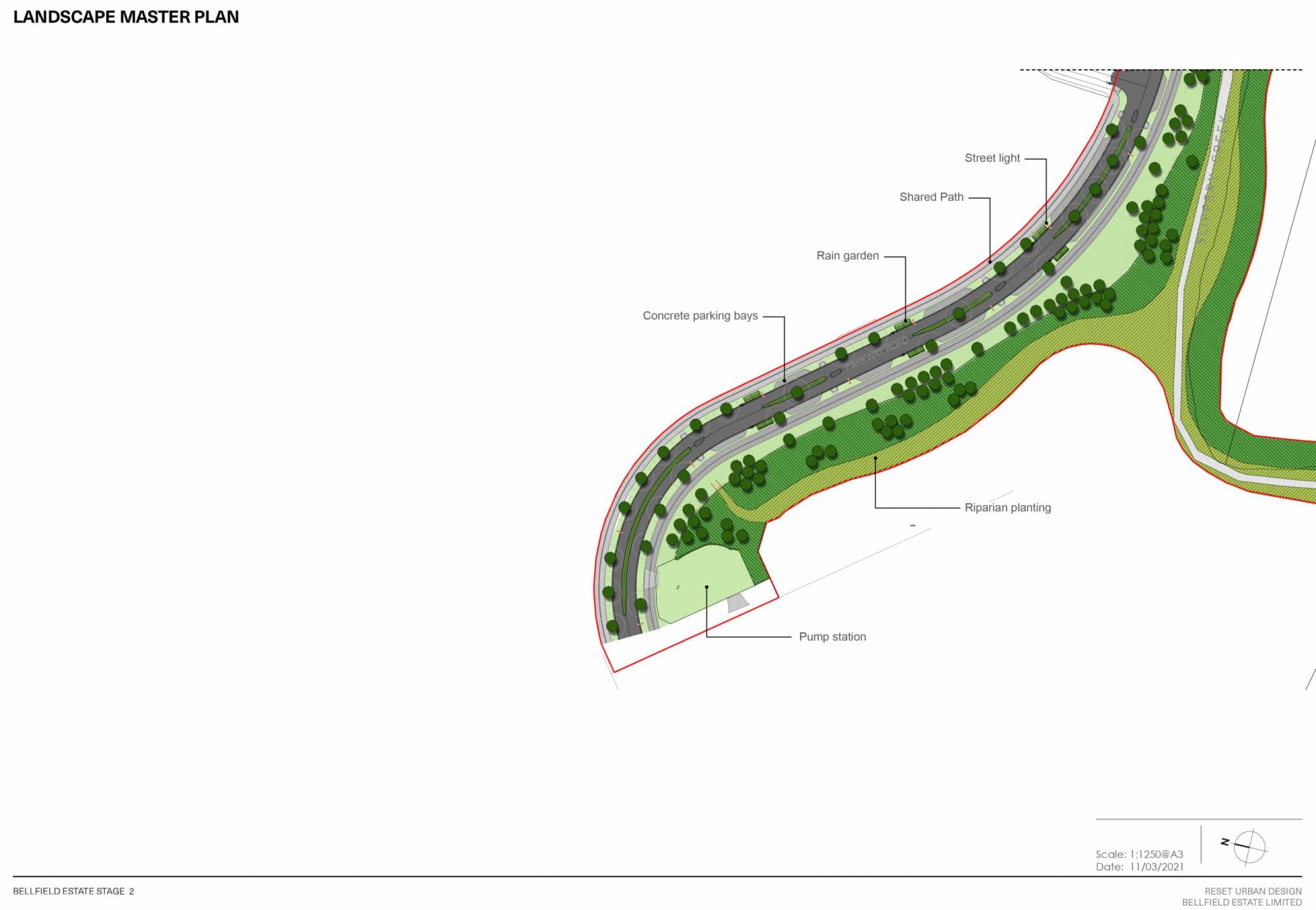 Bellfield 5 Landscape masterplan Reserve 2 ISSUE